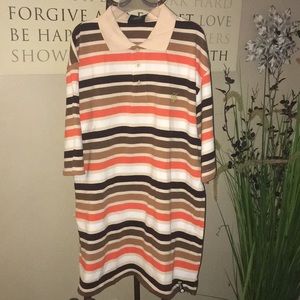 Men’s South Pole striped polo shirt